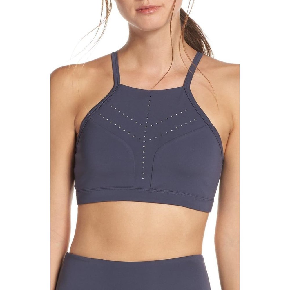 Zella‎ Hydra Perforated sports bra size small Blue